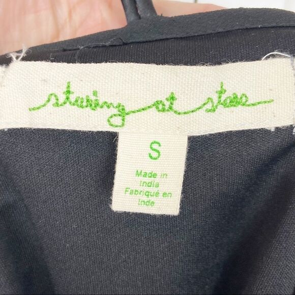 Urban Outfitters Staring at Stars Black Beaded Open Back Dress | Size Small - Picture 10 of 10